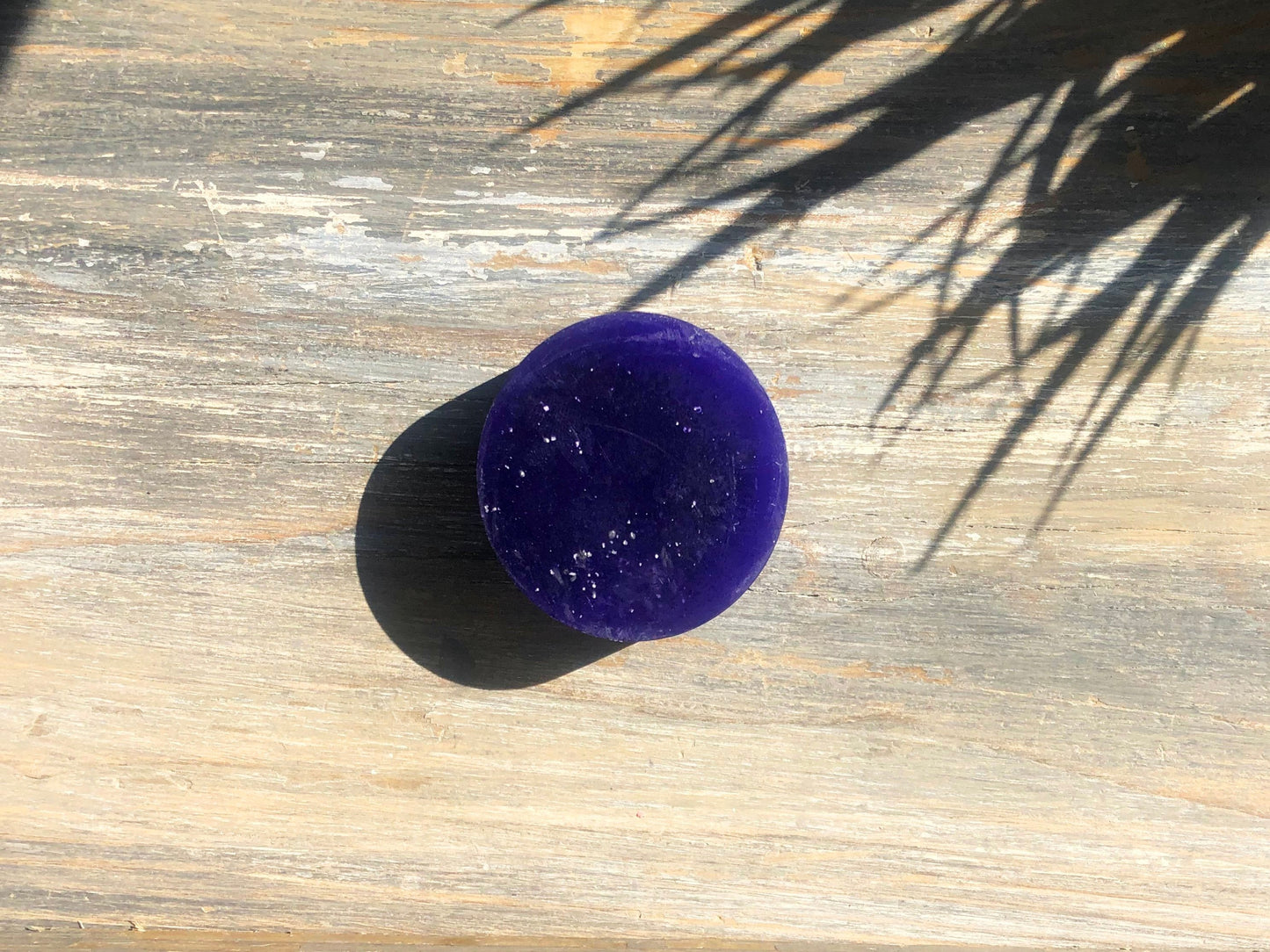 Purple and grey lavender essential oil  handmade and home made vegan soap bar with no palm oil
